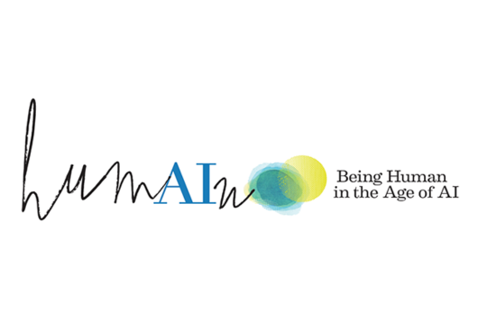 A graphical interpretation of the words "humAIn: Being Human in the Age of AI"